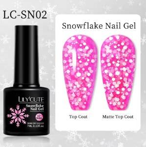 Lilycute Snowflake Nail Gel LC-SN02 7ml - 1