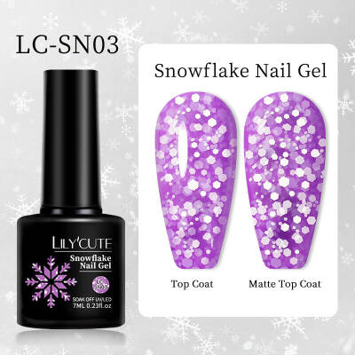 Lilycute Snowflake Nail Gel LC-SN03 7ml - 1