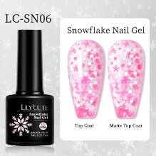 Lilycute Snowflake Nail Gel LC-SN06 7 ml - 1