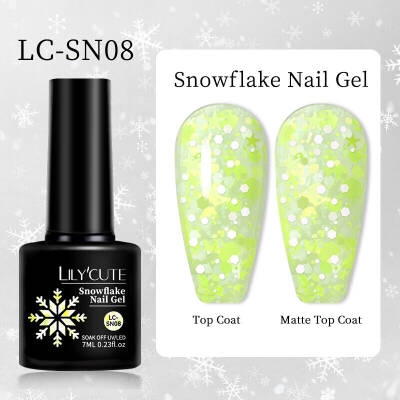 Lilycute Snowflake Nail Gel LC-SN08 7 ml - 1