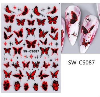 Yoonail Nail Art Sticker 3D Silver CS087 - 1