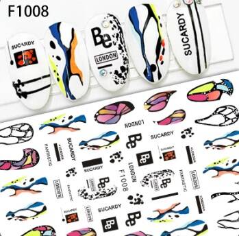 Yoonail Nail Art Sticker F1008 - 1