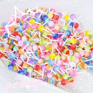 Yoonail Nail Ornament Charm 3D Simülasyon Lolipop 10'lu Paket - 1