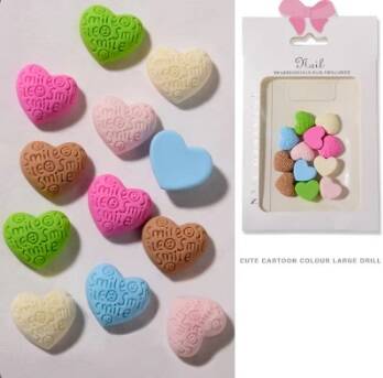 Yoonail Nail Ornament Charm Heart - 1