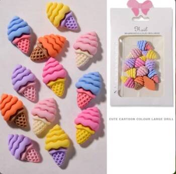 Yoonail Nail Ornament Charm İce Cream - 1